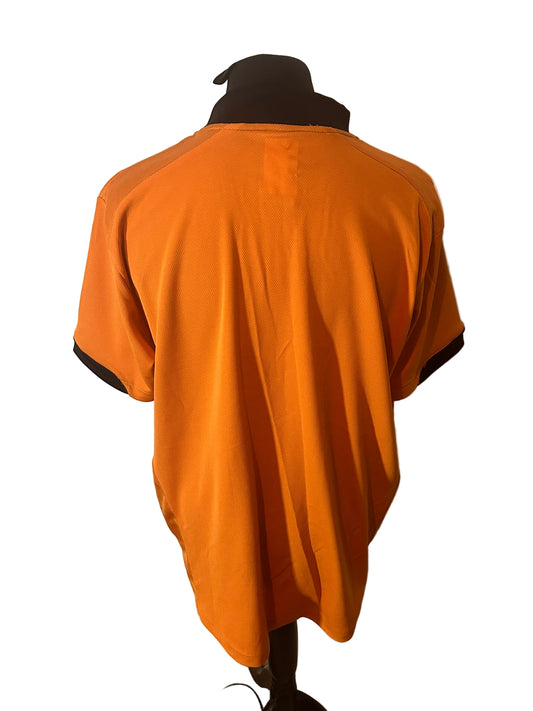 Wolves, Wolverhampton Wanderers 2009-10 home football shirt, Le Coq Sportif, extra large, XL, gold, back