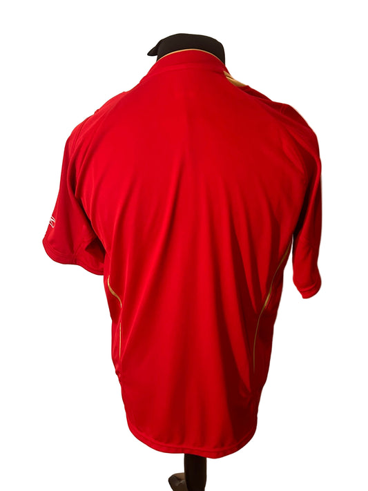 Liverpool 2005-06 European home football shirt, Reebok, medium, red, back