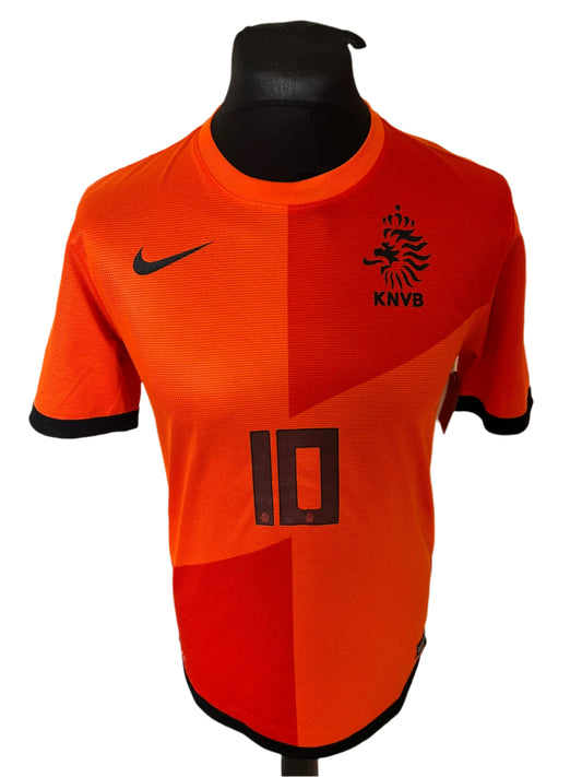 Netherlands Wesley Sneijder 2012-13 Home Football Shirt Small Nike