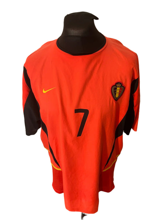 Belgium Marc Wilmots 2002-04 Home Football Shirt Extra Large XL Nike