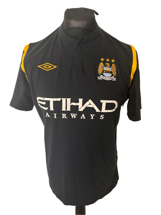 Manchester City Vincent Kompany 2009-10 Away Football Shirt Large 42 Umbro
