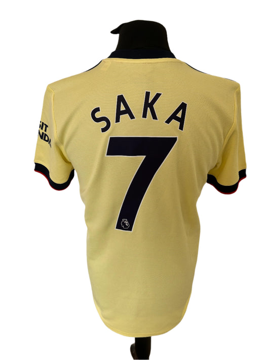 Arsenal Bukayo Saka 2021-22 Away Football Shirt Medium Adidas