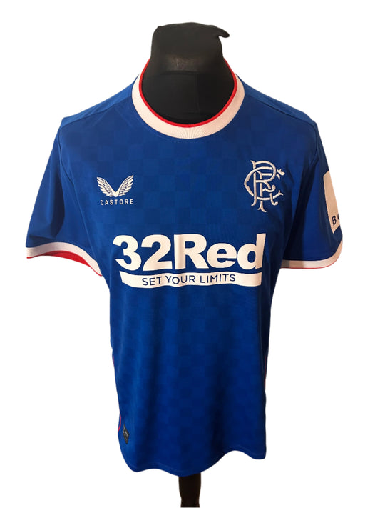 Rangers 2022-23 Home Football Shirt Large Castore
