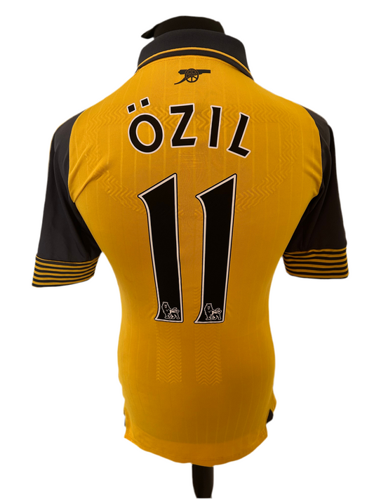 Arsenal Mesut Ozil 2016-17 Away Football Shirt PLAYER ISSUE Small Puma