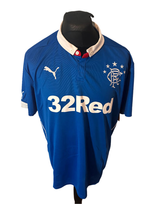 Rangers 2014-15 Home Football Shirt Extra Large XL Puma