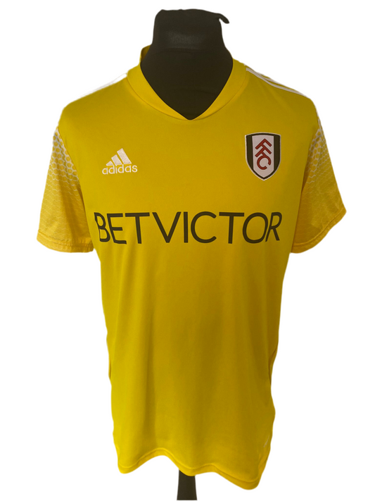 Fulham 2020-21 Away Football Shirt Large Adidas