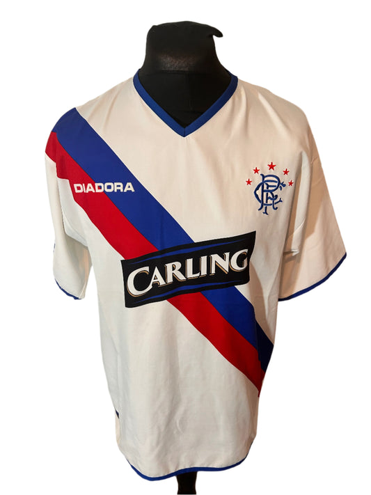 Rangers 2004-05 Away Football Shirt Large Diadora