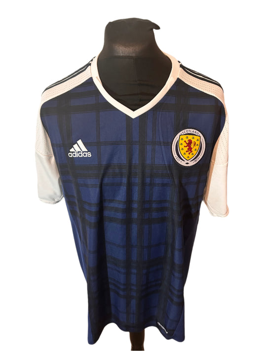 Scotland 2015-17 Home Football Shirt 2XL XXL Adidas