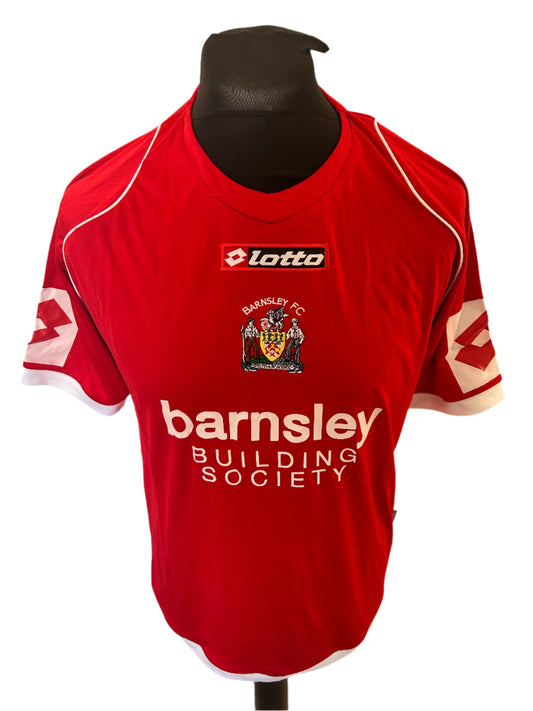Barnsley 2009-10 Home Football Shirt Small Lotto