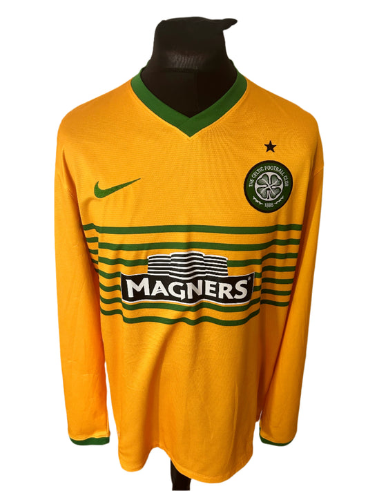 Celtic Virgil Van Dijk 2013-14 Away Shirt Extra Large XL LONG SLEEVES Nike