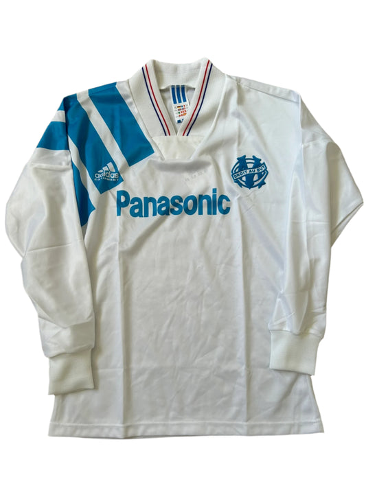 Olympique Marseille 1991-92 Home Football Shirt XS LONG SLEEVES BRAND NEW Adidas