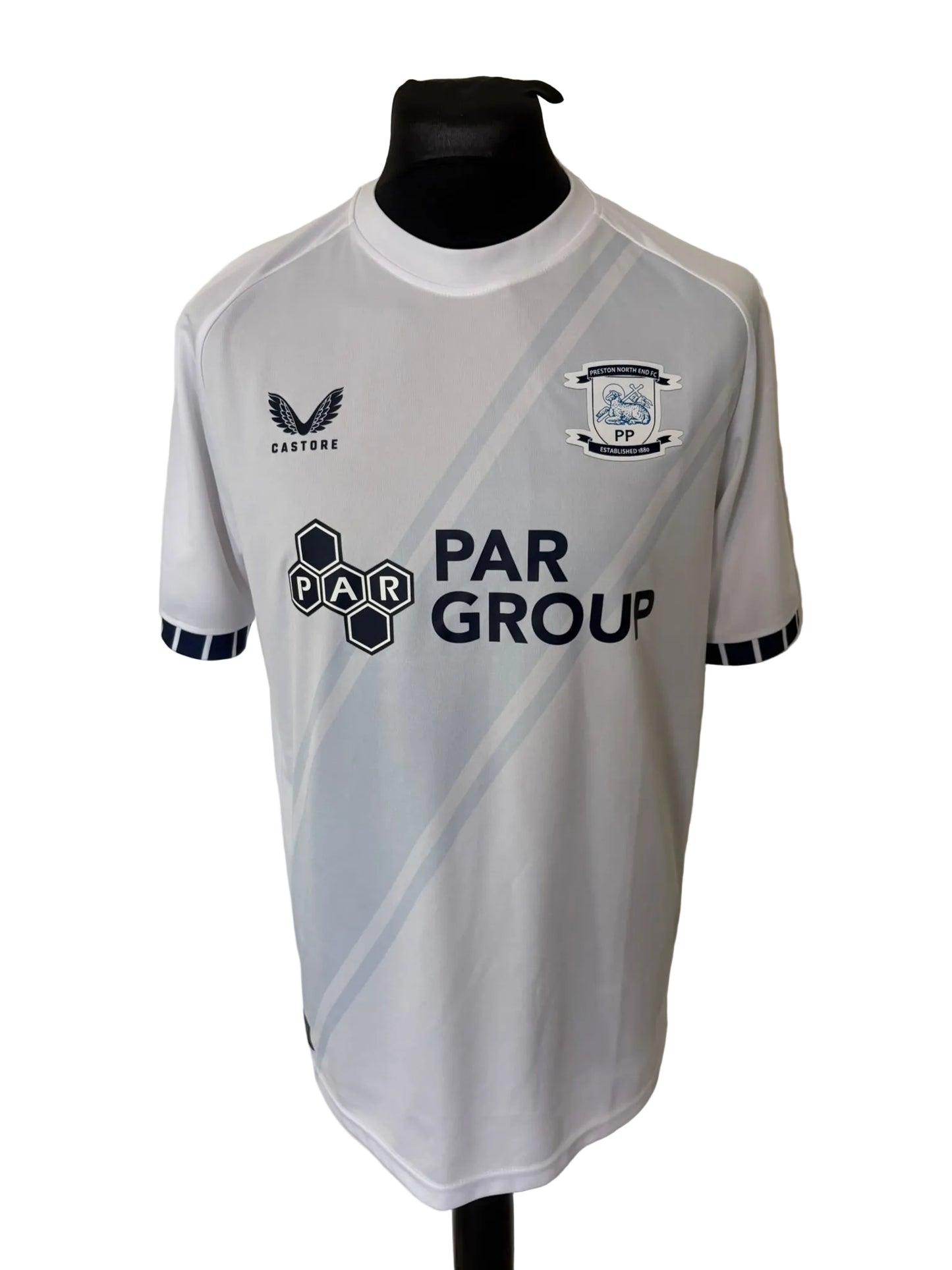 Preston North End 2024-25 home football shirt, white, Large, Castore, front