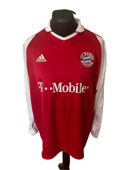 Bayern Munich 2003-04 Home Football Shirt LONG SLEEVES 2XL XXL Adidas