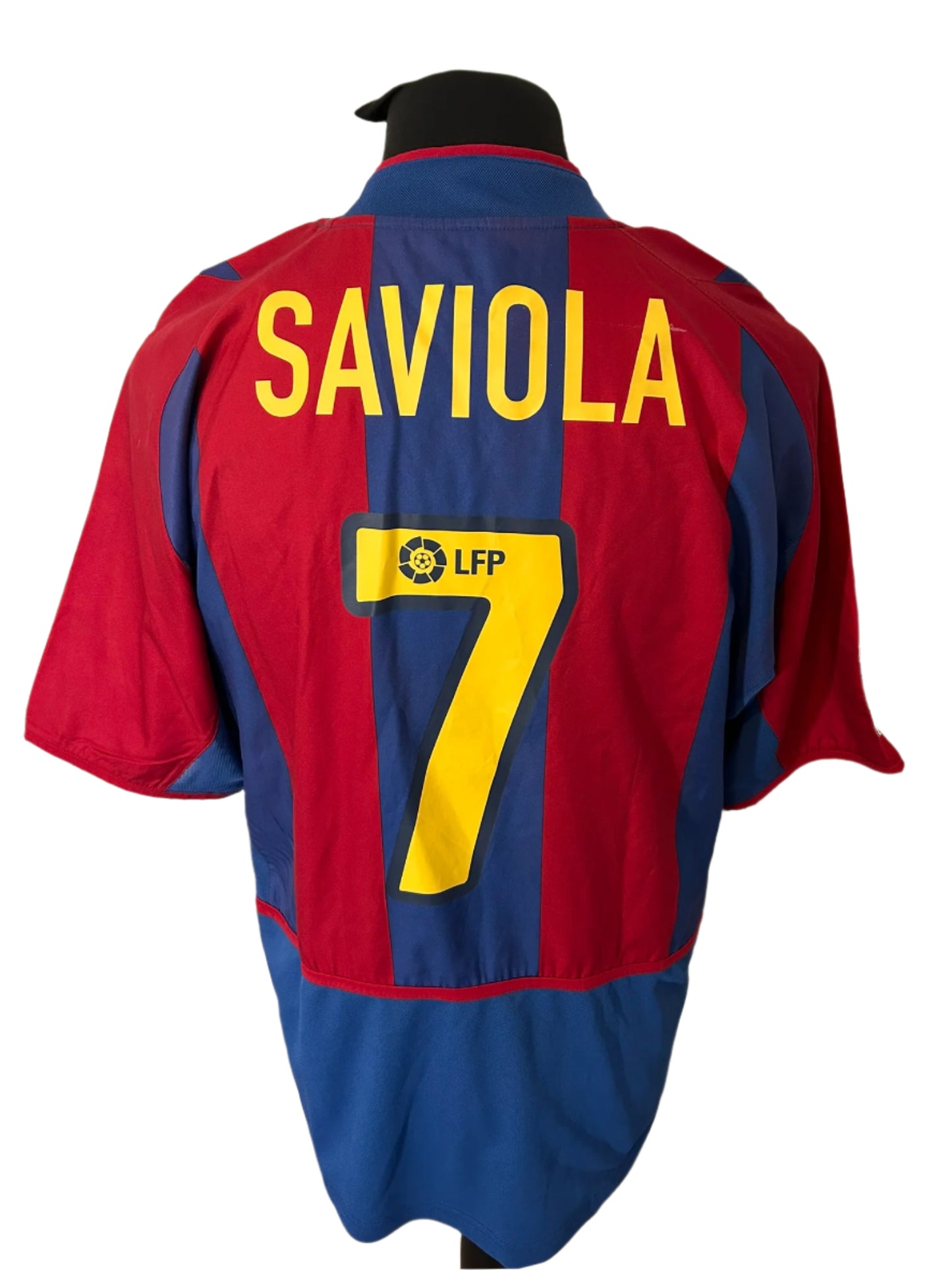 Barcelona Javier Saviola 2002-03 Home Football Shirt Medium Nike