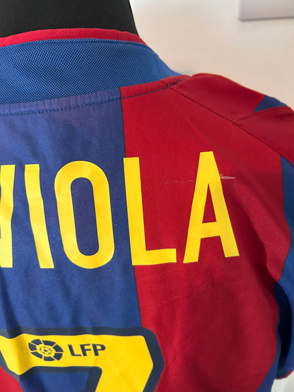 Barcelona Javier Saviola 2002-03 Home Football Shirt Medium Nike