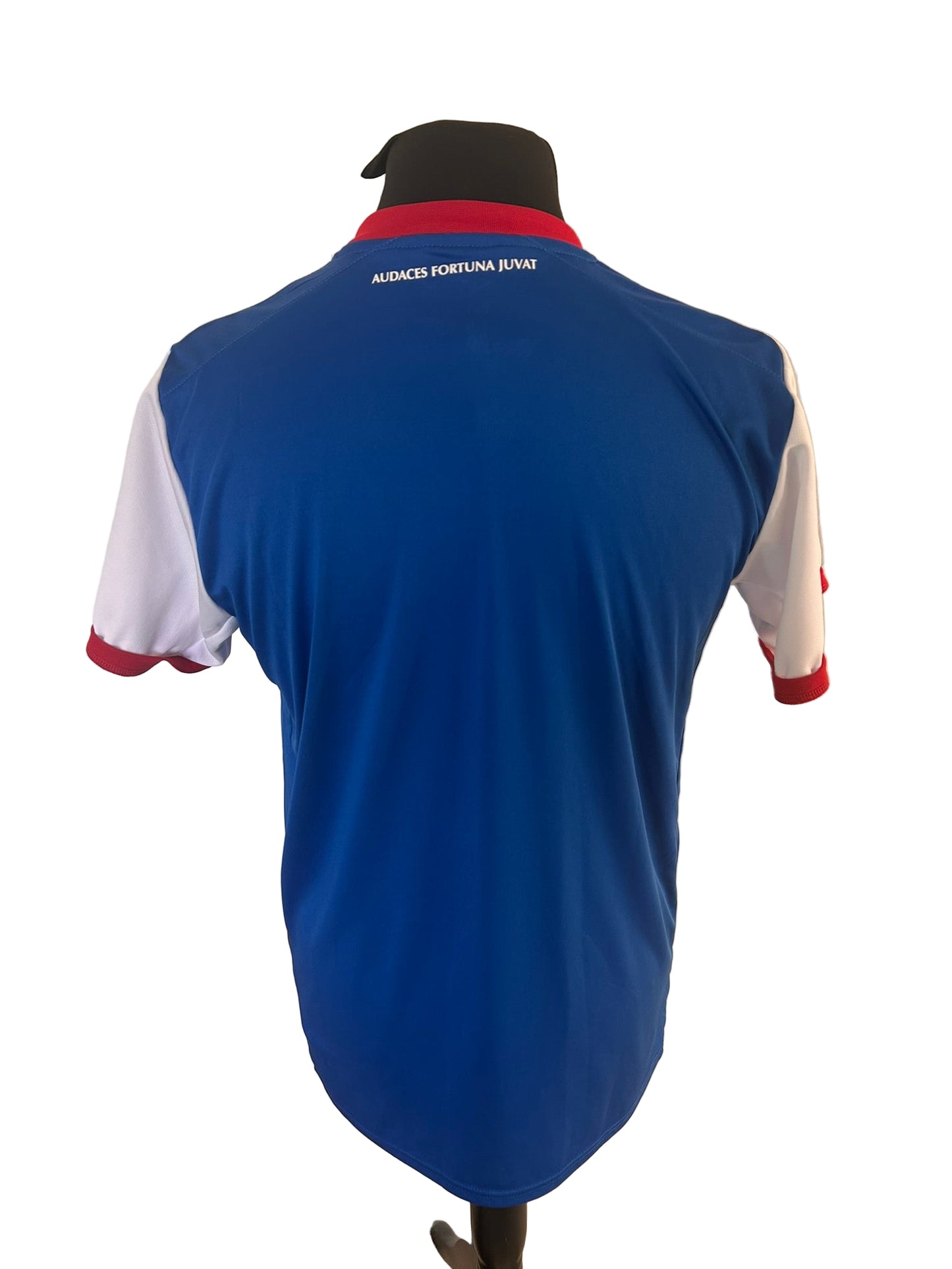 Linfield 2021-22 home football shirt, Umbro, medium, blue, back
