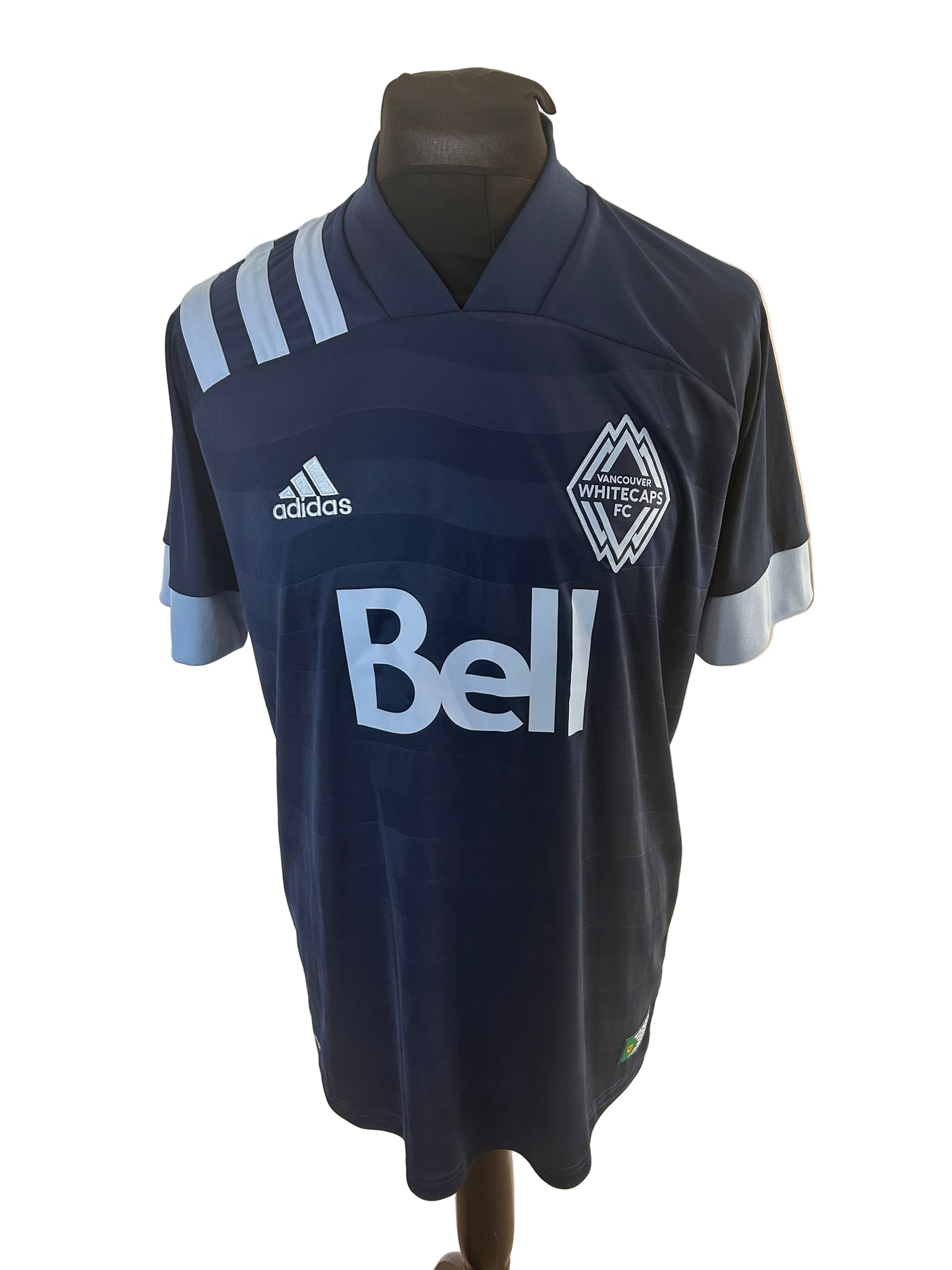 Vancouver Whitecaps 2020-21 away football shirt, adidas, large, navy, front