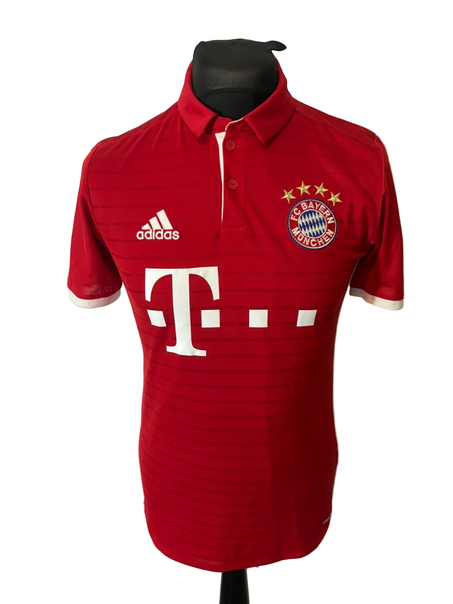 Bayern Munich 2016-17 home football shirt, red, small, Adidas, front