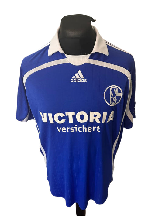 Schalke 2006-08 Home Football Shirt Large Adidas