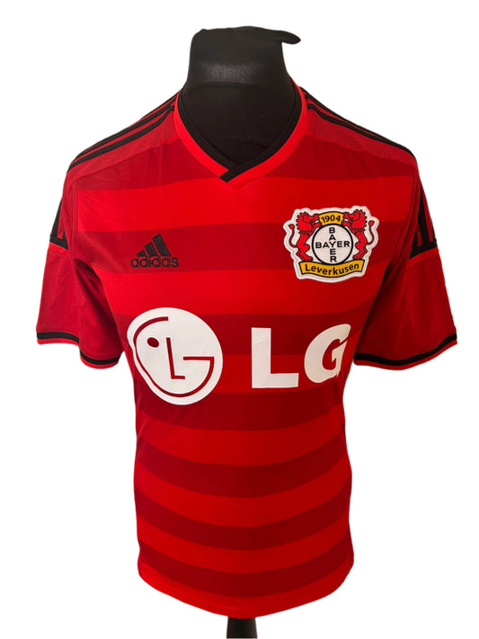 Bayer Leverkusen 2014-15 Home Football Shirt Small Adidas
