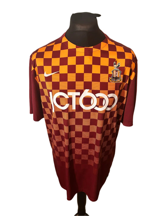 Bradford City 2015-16 Home Football Shirt Extra Large XL Nike