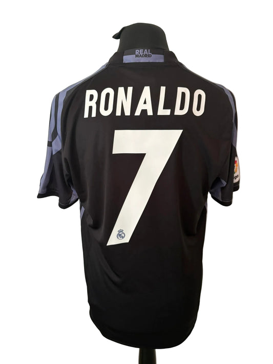 Real Madrid 2016-17 third football shirt, black, medium, Adidas, Cristiano Ronaldo, back