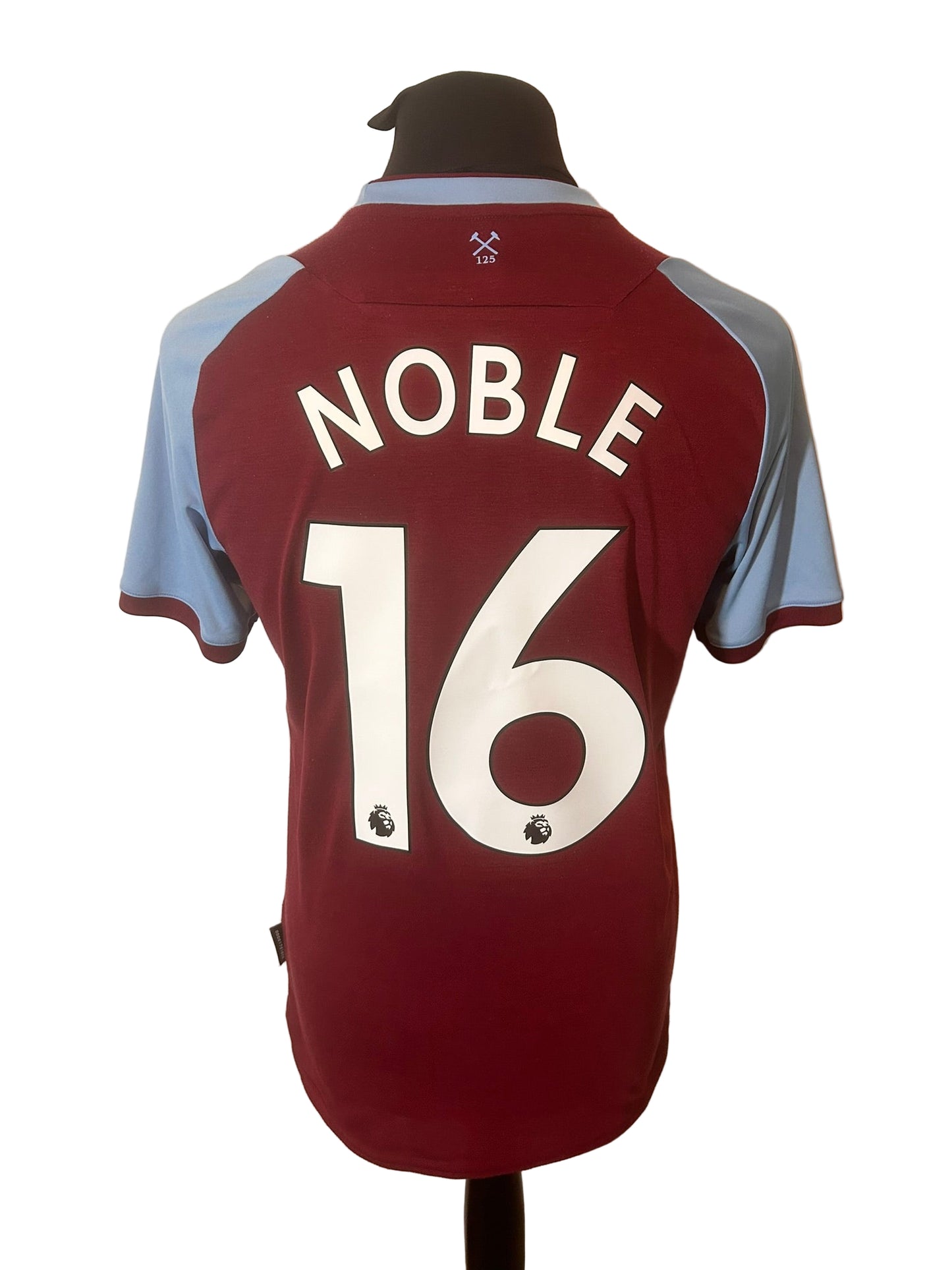 West Ham United 2020-21 home football shirt, Umbro, medium, claret, Mark Noble, back