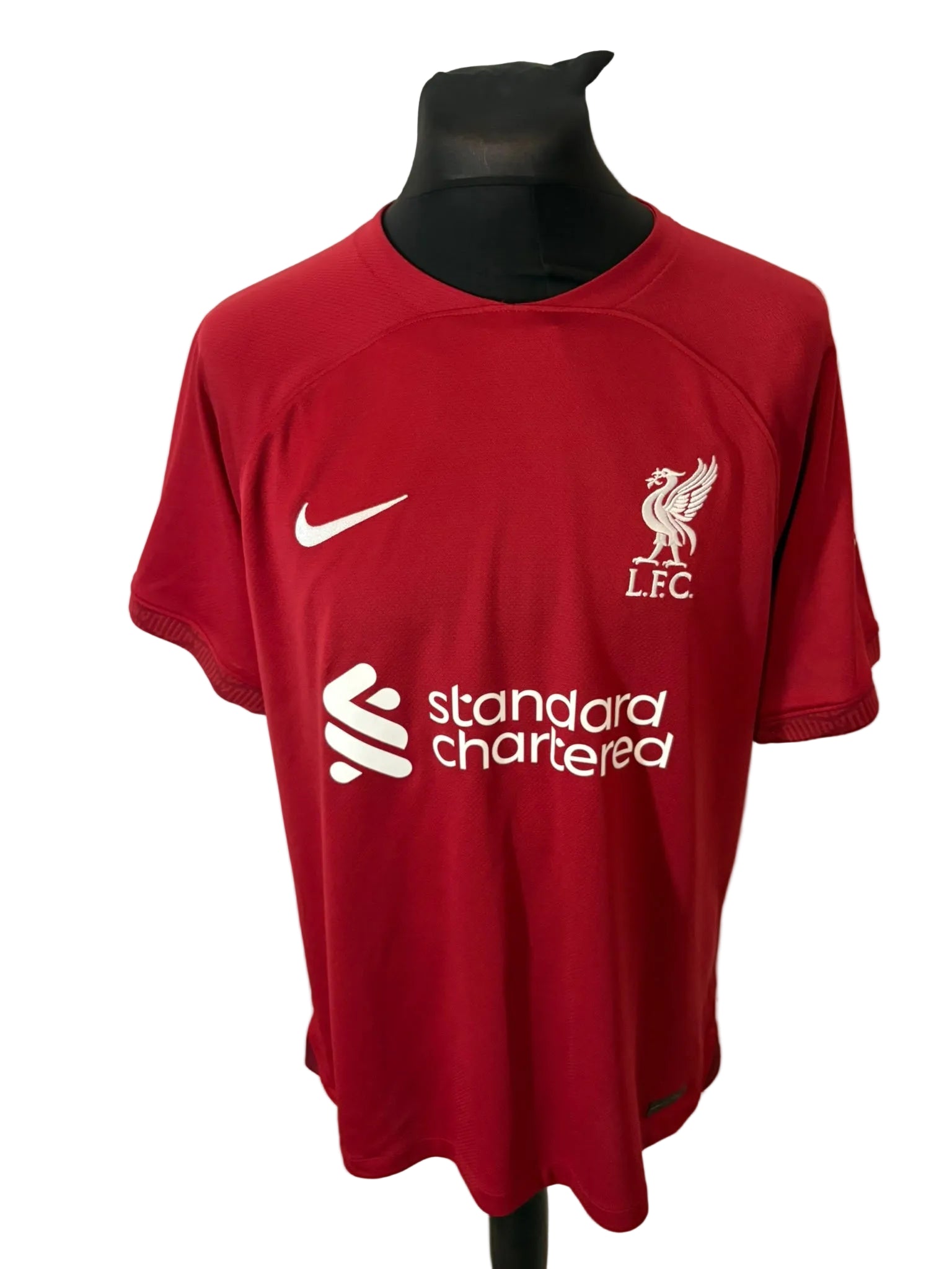 Liverpool 2022-23 home football shirt, red, Large, Nike, Mohamed Salah, front