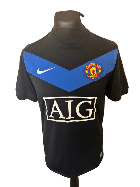 Manchester United 2009-10 away football shirt, black, small, Nike, Wayne Rooney, front