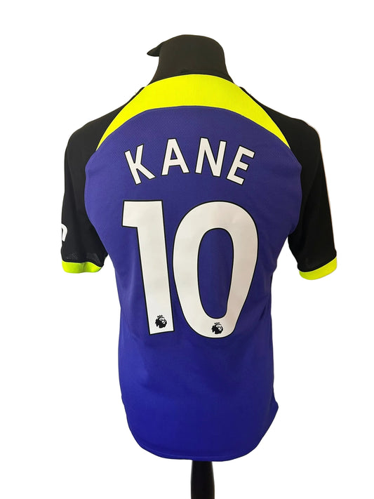 Tottenham Hotspur 2022-23 away football shirt, purple, small, Nike, Harry Kane, back
