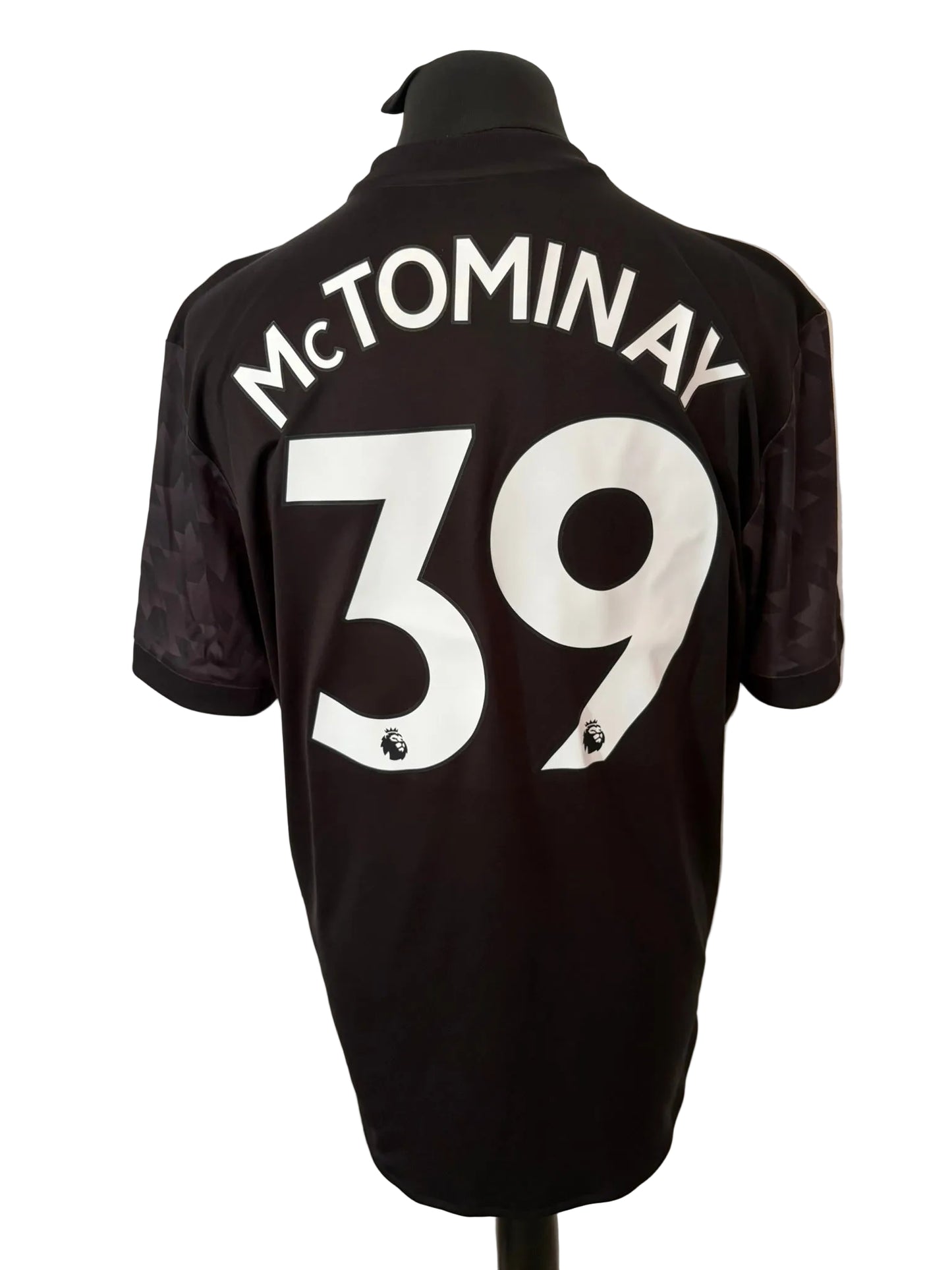 Manchester United 2017-18 away football shirt, black, Extra Large, XL, Adidas, Scott McTominay, back