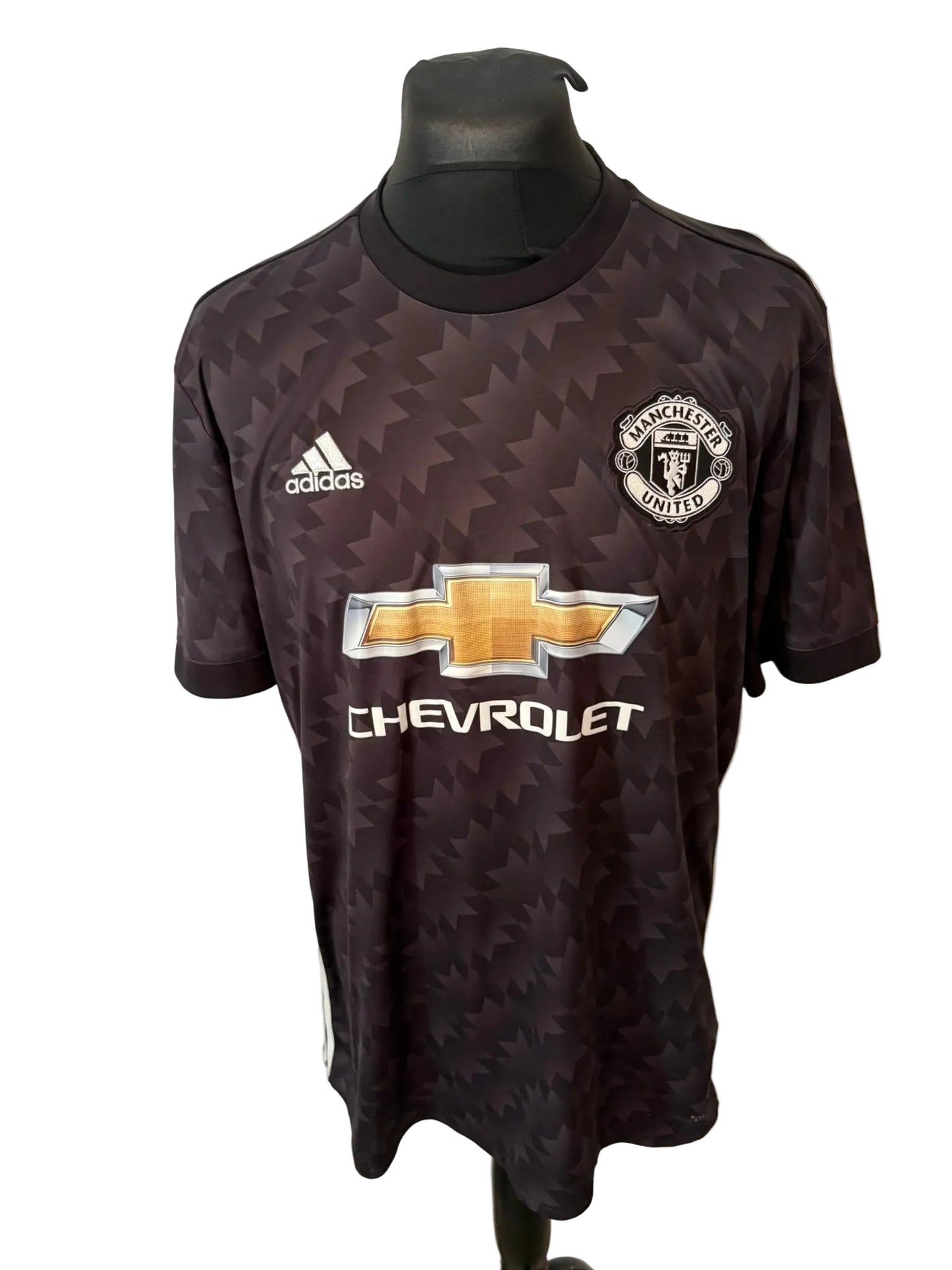 Manchester United 2017-18 away football shirt, black, Extra Large, XL, Adidas, Scott McTominay, front