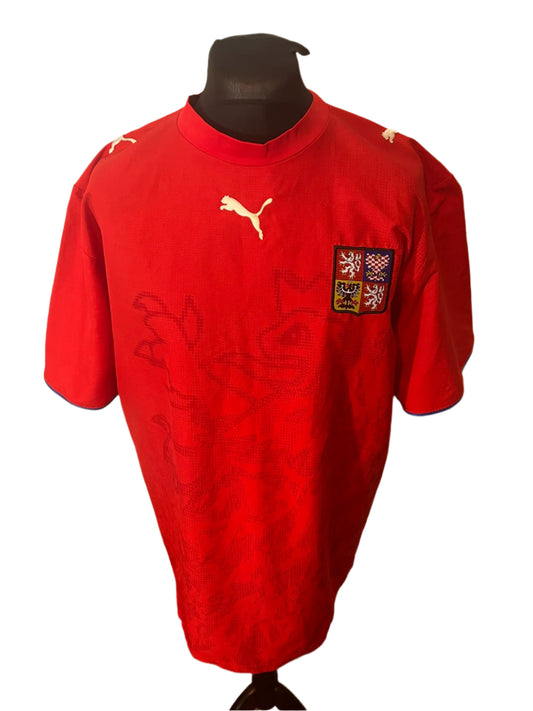 Czech Republic 2006-08 Home Football Shirt 2XL XXL Puma