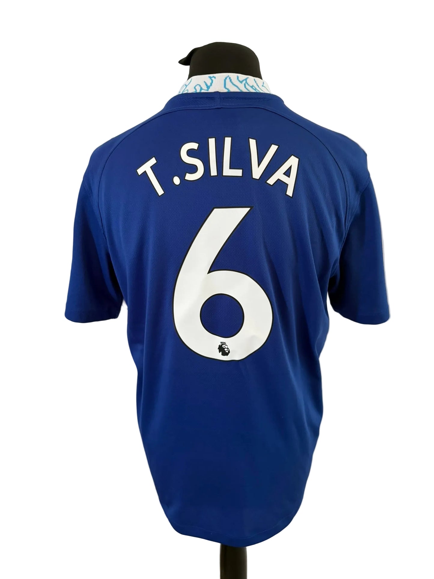 Chelsea 2022-23 home football shirt, blue, Large, Nike, Thiago Silva, back