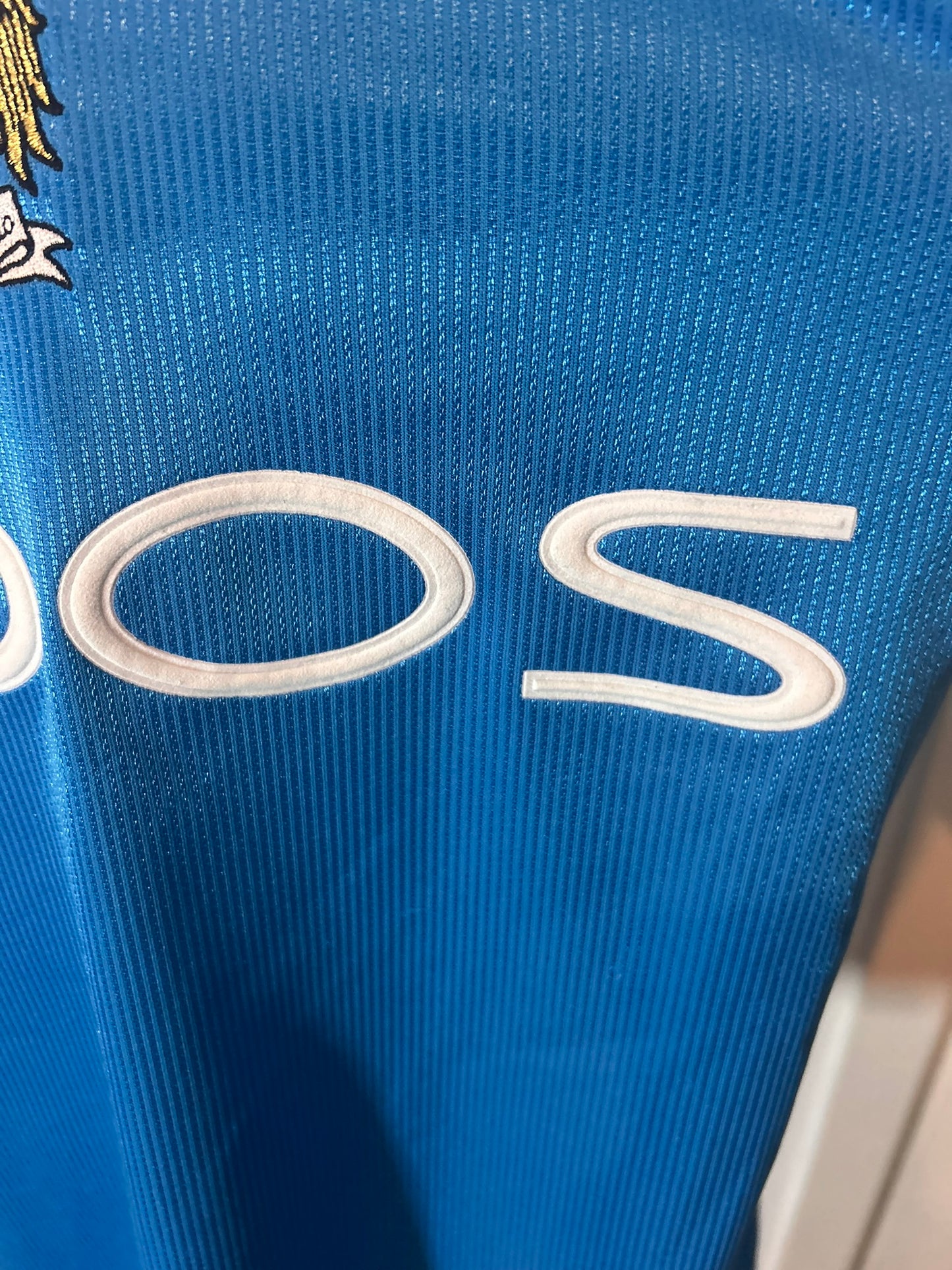 Manchester City Shaun Goater 1999-01 Home Football Shirt Medium Le Coq Sportif