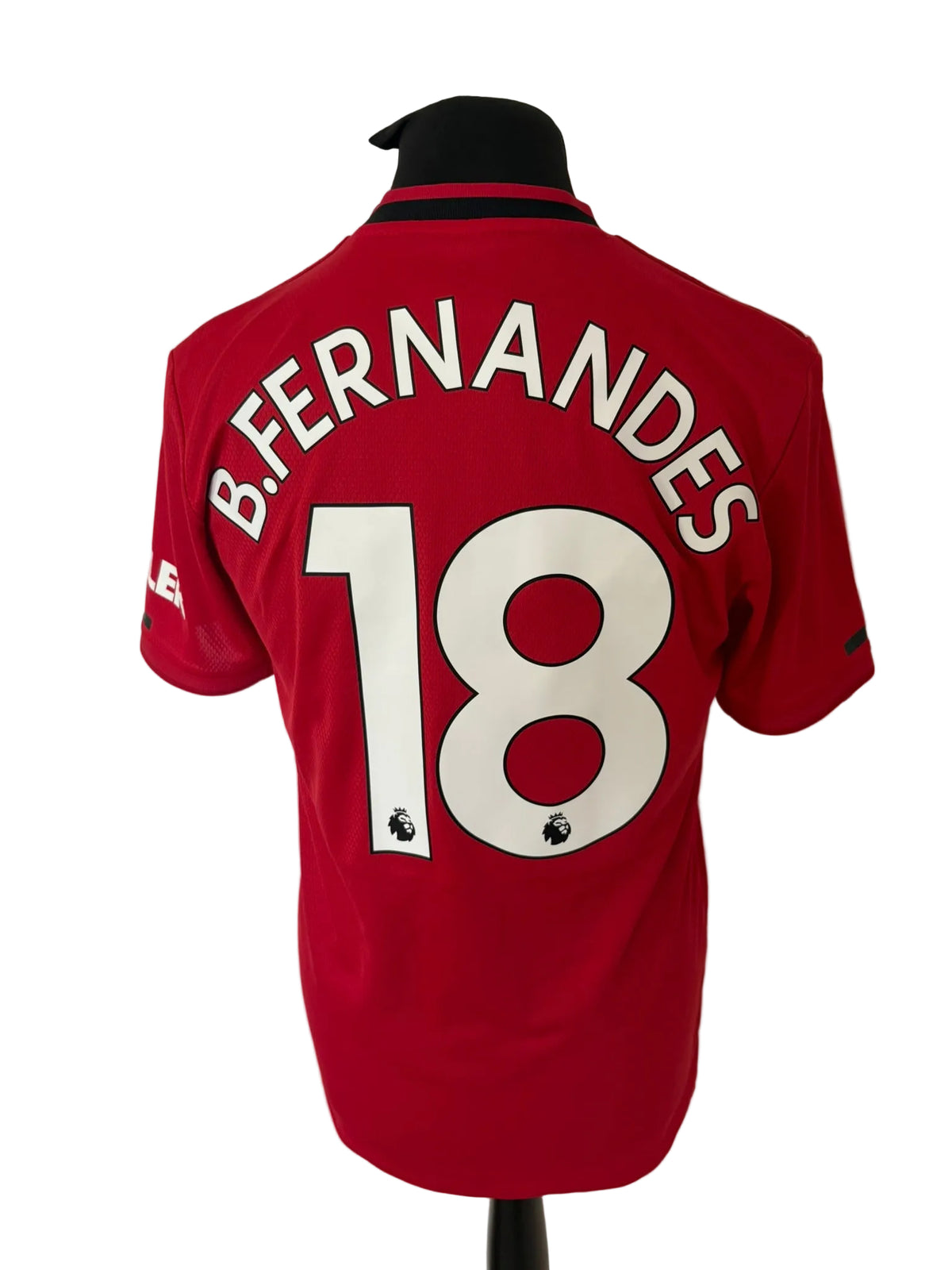 Manchester United 2019-20 home football shirt, red, medium, Adidas, Bruno Fernandes, back