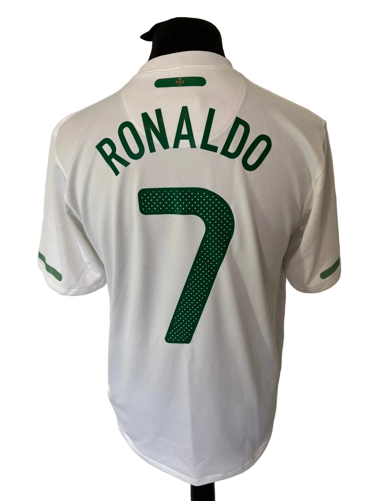 Portugal 2010-11 away football shirt, white, medium, Nike, Cristiano Ronaldo, back