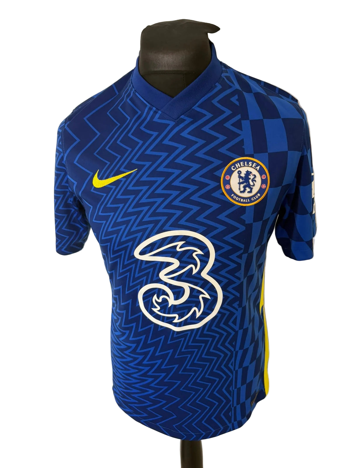 Chelsea 2021-22 home football shirt, blue, medium, Nike, Thiago Silva, front