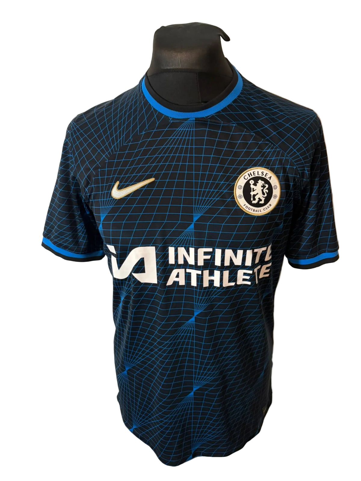 Chelsea 2023-24 away football shirt, black, medium, Nike, Thiago Silva, front