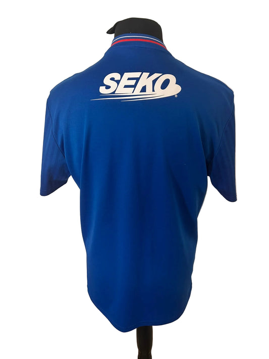 Rangers 2023-24 home football shirt, blue, Large, Castore, back