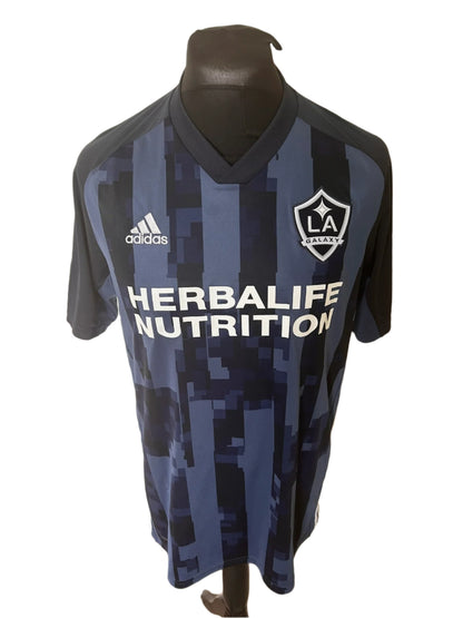 LA Galaxy 2019-20 Away Football Shirt Large Adidas