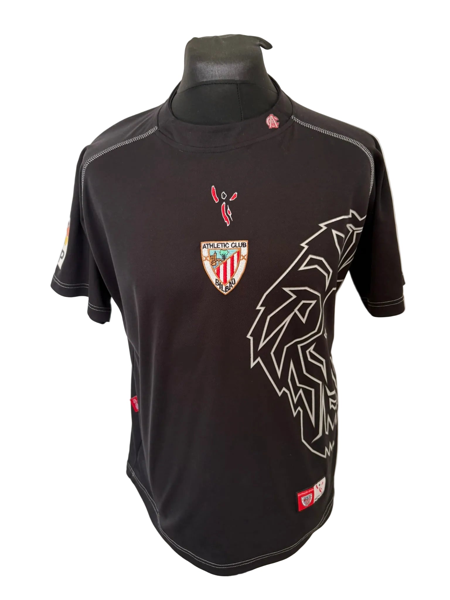 Athletic Bilbao 2005-08 away football shirt, black, medium, front
