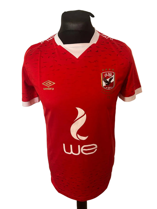 Al Ahly 2019-20 home football shirt, red, medium, Umbro, front