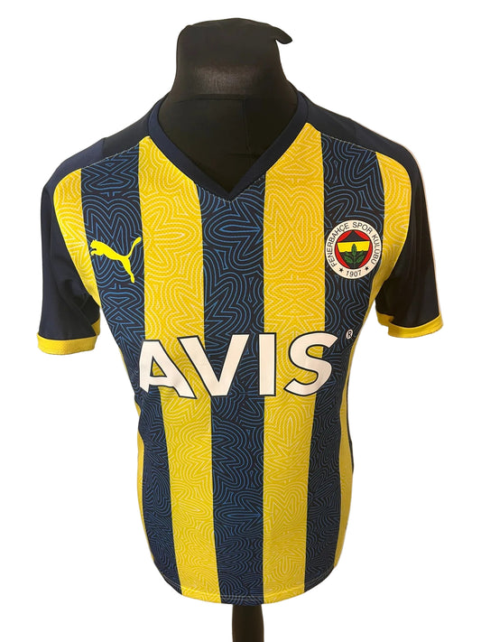 Fenerbahce 2021-22 home football shirt, navy and yellow, small, Puma, front