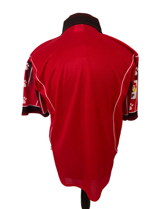 RCD Mallorca 1997-99 home football shirt, red, medium, Kelme, back