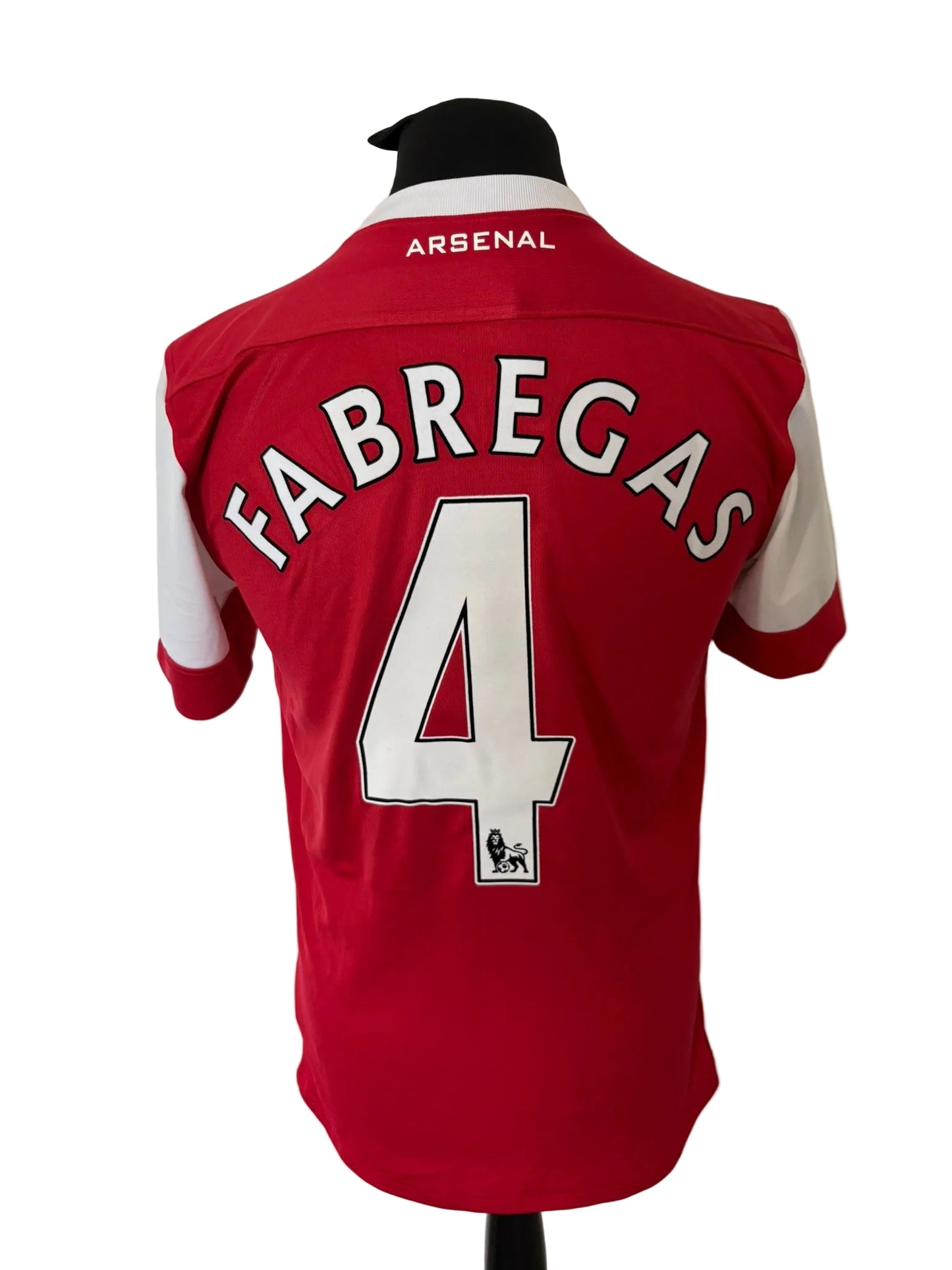 Arsenal 2010-11 home football shirt, red, small, Nike, Cesc Fabregas, back