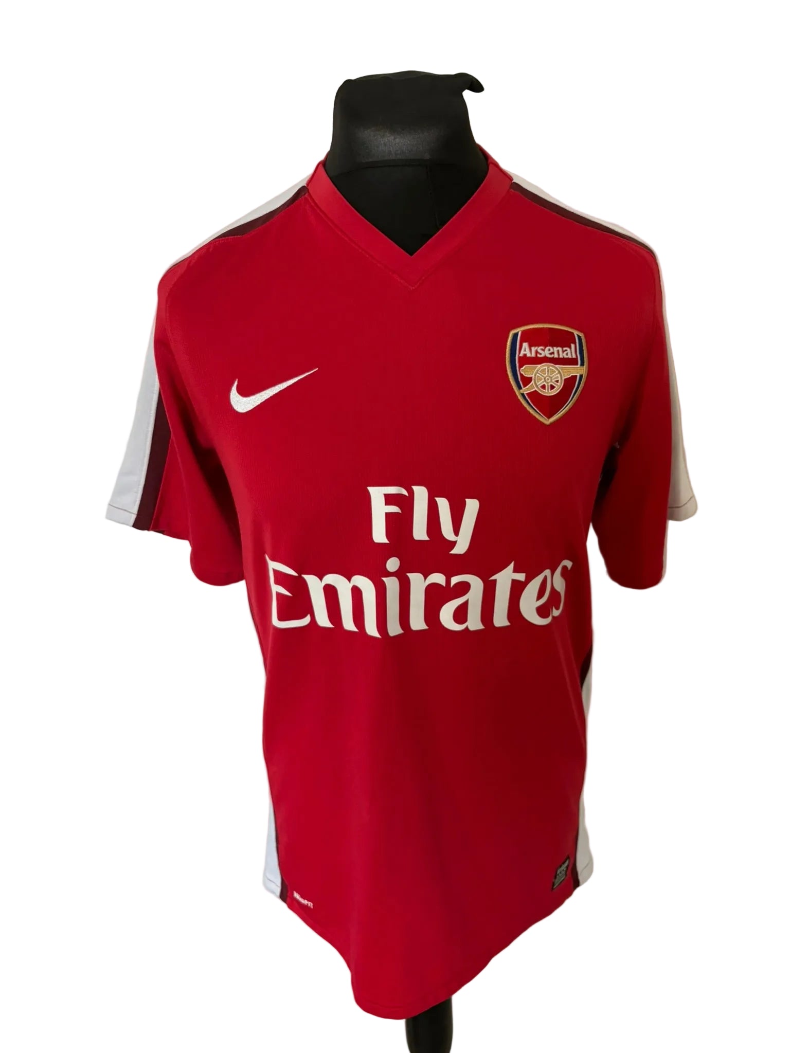 Aresenal 2008-10 home football shirt, red, medium, Nike, Cesc Fabregas, front