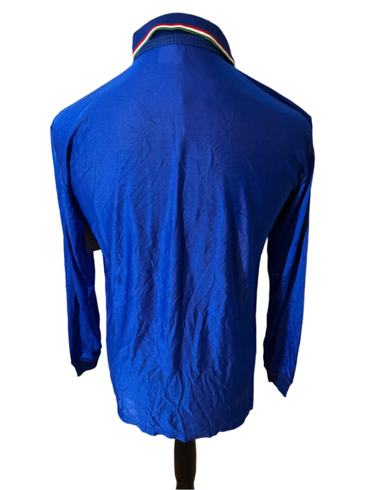 Italy 1986-90 Home Football Shirt LONG SLEEVES Large Diadora
