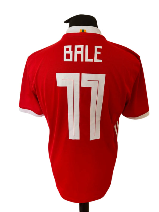 Wales Gareth Bale 2018-19 Home Football Shirt Large Adidas