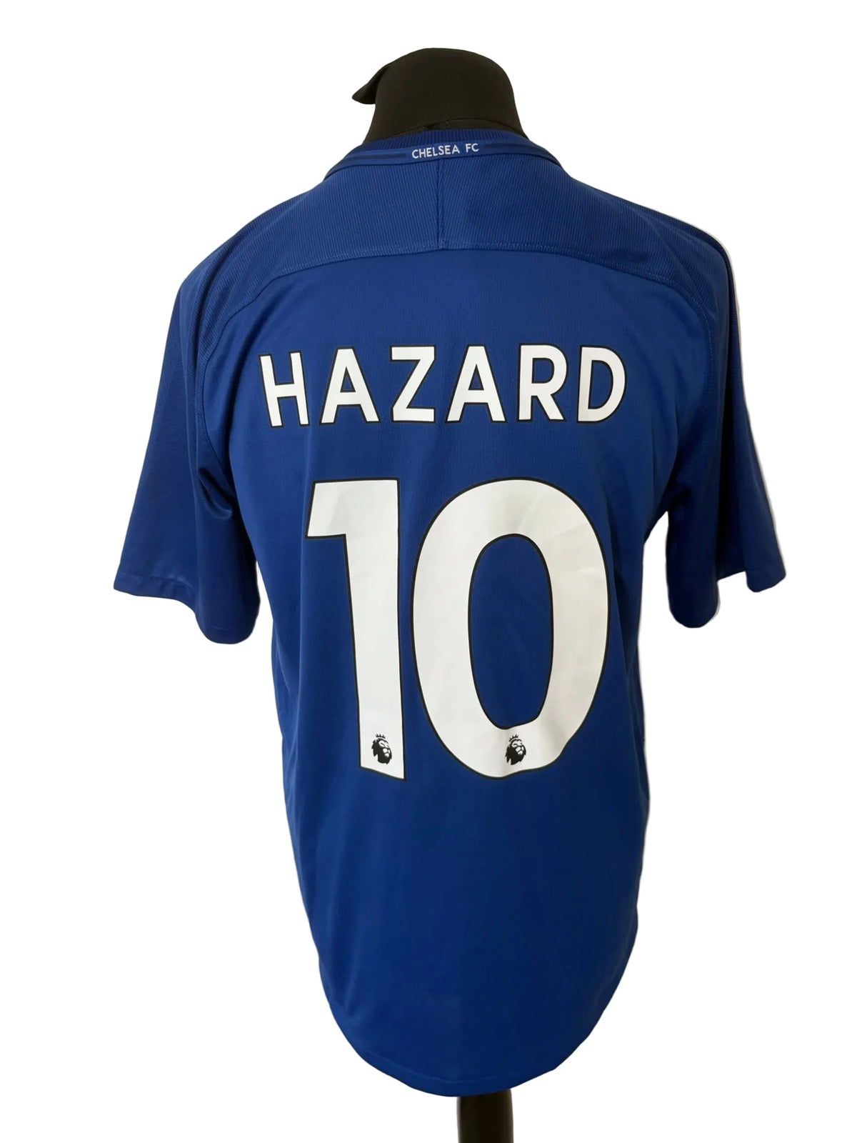 Chelsea 2017-18 home football shirt, blue, Large, Nike, Eden Hazard, back